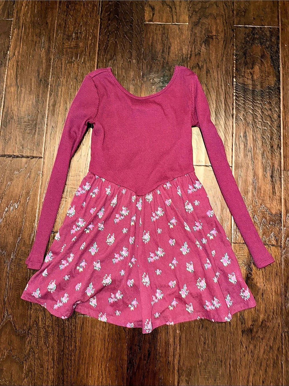 The Children's Place Girls Floral Long Sleeve Dress Size 10/12